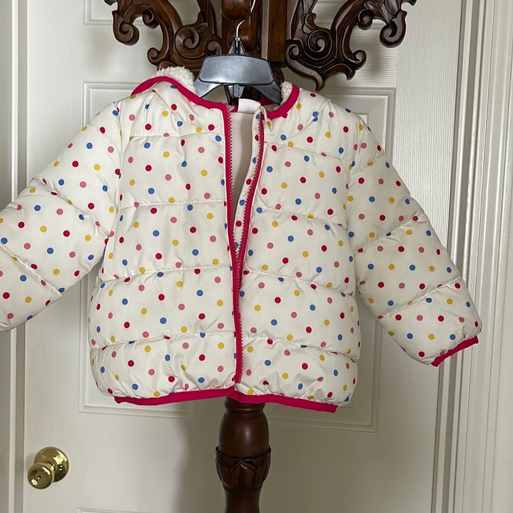 Toddler Baby Gap Polka Dot Coat
